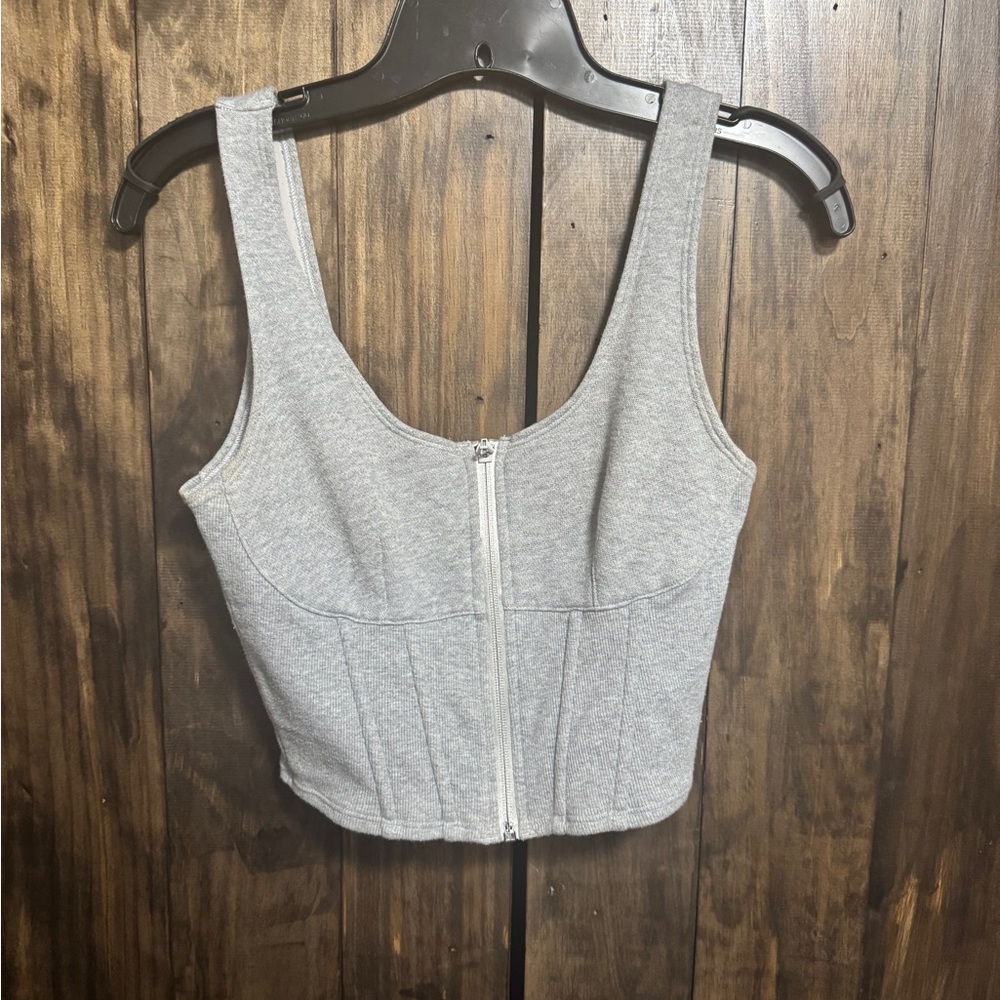 EUC Victoria’s Secret corset top gray S